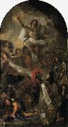Charles le Brun Louis XIV. presenting his sceptre and helmet to Jesus Christ china oil painting artist